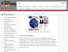 Tablet Screenshot of globalcastingmagazine.com